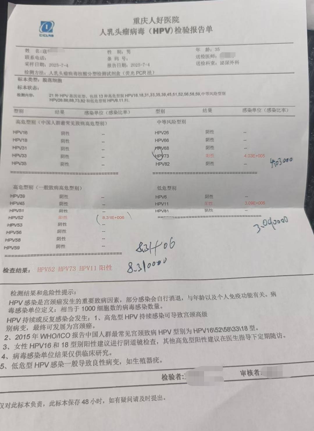 重庆一男子同日做同样检测<strong></p>
<p>sui</strong>，两家医院给出相反结果 卫健部门：正在调查丨云求助