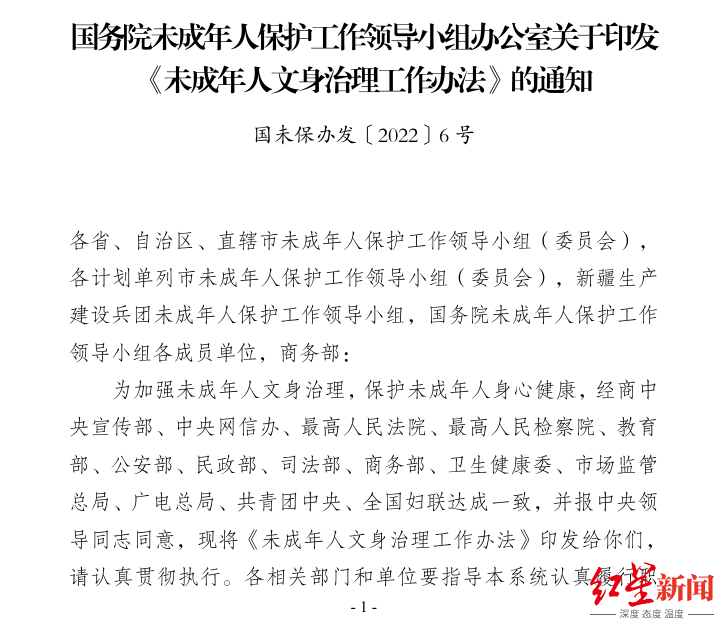 洛阳发布告知书<strong></p>
<p>中国股票</strong>，禁止向未成年人提供文身服务，当地多家文身店先问年龄后服务