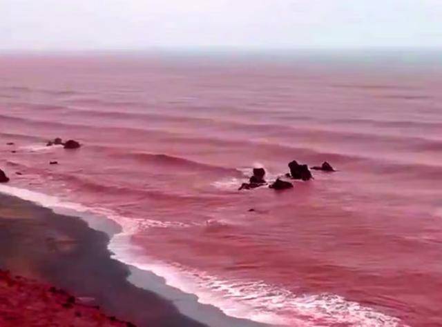 罕见!伊朗霍尔木兹岛遭遇强降雨<strong></p>
<p>股票交易时间</strong>,部分海域变成“血色海洋”