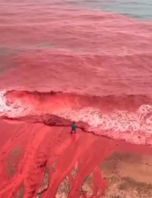 罕见!伊朗霍尔木兹岛遭遇强降雨<strong></p>
<p>股票交易时间</strong>,部分海域变成“血色海洋”